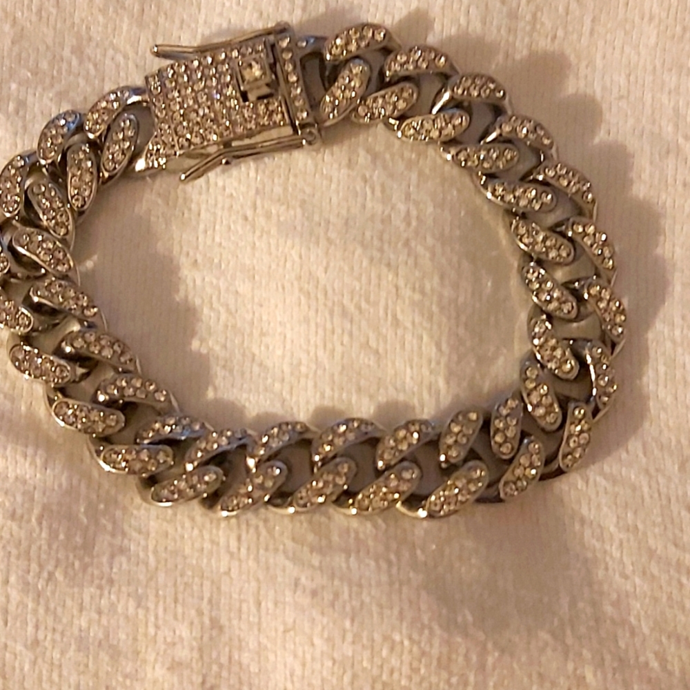 Iced Out Rapper Bracelet - Picture 2 of 2